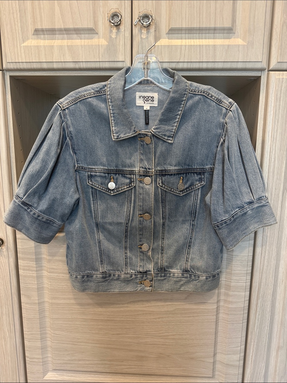 Insane Gene Short-Sleeve Denim Jacket